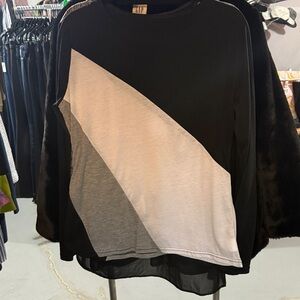 Really Soft, Really Lightweight, Black White Gray Long Sleeve